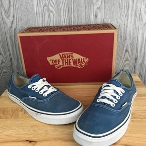 Vans Mens Authentic Blue Navy & White Shoe